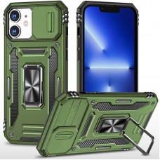 Ударостійкий чохол Camshield Army Ring для Apple iPhone 11 (6.1")  Оливковий / Army Green - 00000062783_4