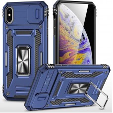 Ударостійкий чохол Camshield Army Ring для Apple iPhone XS Max (6.5")  Синій / Navy - 00000068269_5