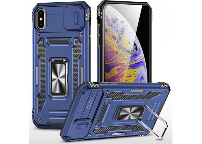 Ударостійкий чохол Camshield Army Ring для Apple iPhone X / XS (5.8