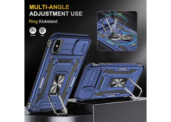 Ударостійкий чохол Camshield Army Ring для Apple iPhone X / XS (5.8
