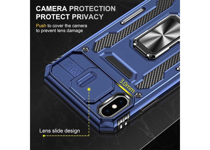 Ударостійкий чохол Camshield Army Ring для Apple iPhone X / XS (5.8