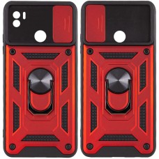 Ударостійкий чохол Camshield Serge Ring для Xiaomi Redmi A1+ / Poco C50 / A2+  Червоний - 00000057622_4