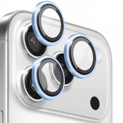 Захисне скло BlueO Metal на камеру для Apple iPhone 18 Pro / 18 Pro Max  Блакитний / Sky Blue - 00000088293_3