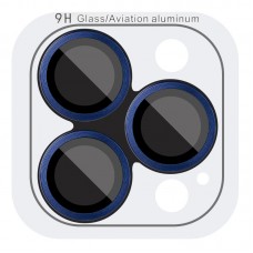 Захисне скло Metal Classic на камеру (у упак.) для Apple iPhone 15 Pro (6.1") / 15 Pro Max (6.7")  Синій / Dark Blue - 00000065702_11