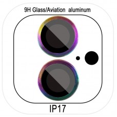 Захисне скло Metal Classic на камеру (у упак.) для Apple iPhone 17 (6.3")  Бузковий / Rainbow - 00000080471_6
