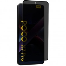 Захисне скло Privacy 5D (тех.пак) для Xiaomi Poco X7 Pro  Чорний - 00000076660_1