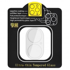 Захисне скло на камеру Full Block (тех.пак) для Apple iPhone 16 (6.1") / 16 Plus (6.7")  Прозорий - 00000073128_1