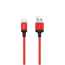 Дата кабель Hoco X14 Times Speed USB to Type-C (1m)  Черный / Красный - 00000030569_1