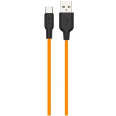 Дата кабель Hoco X21 Plus Silicone Type-C Cable (1m)  Black / Orange - 00000035217_3