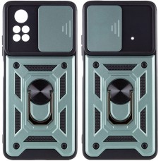 Ударостійкий чохол Camshield Serge Ring для Xiaomi Poco X4 Pro 5G  Зелений - 00000053710_2