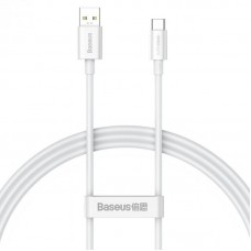 Дата кабель Baseus Superior Series (SUPERVOOC) Fast Charging USB to Type-C 65W 1m (CAYS00090)  White - 00000066021_2