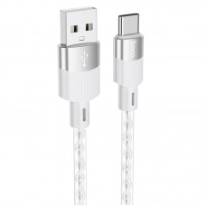 Дата кабель Hoco X99 Crystal Junction USB to Type-C (1.2m)  Gray - 00000066098_2