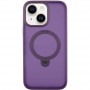 TPU+PC чехол Metal Buttons with MagSafe Colorful HQ Ring для Apple iPhone 14 / 13 (6.1