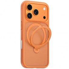 TPU+PC чохол Blueo Skin Friendly 360 Rotatable Stand with MagSafe для Apple iPhone 17 Pro (6.3")  Orange - 00000083579_2