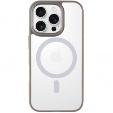 TPU+PC чохол Blueo Skin Friendly Frosted with MagSafe для Apple iPhone 16 Pro Max (6.9")  Сірий - 00000073497_1