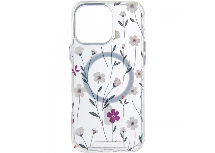 TPU+PC чохол Clear Garden with MagSafe для Apple iPhone 16 Pro Max (6.9