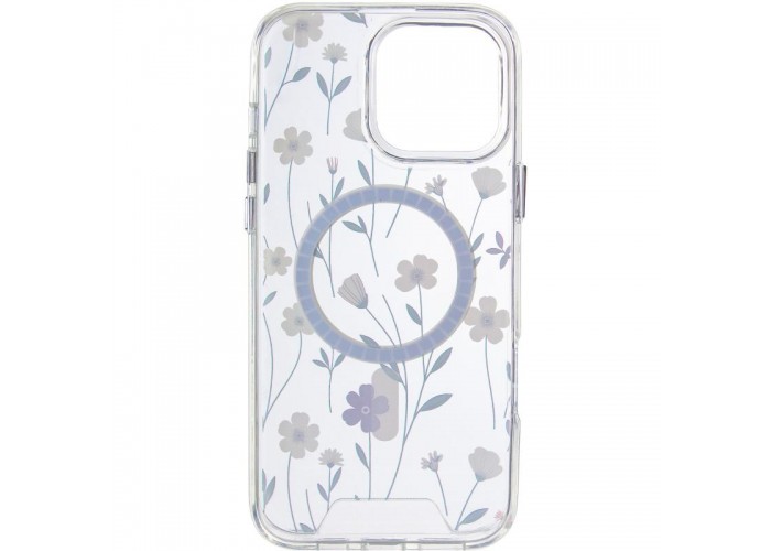 TPU+PC чохол Clear Garden with MagSafe для Apple iPhone 16 Pro Max (6.9