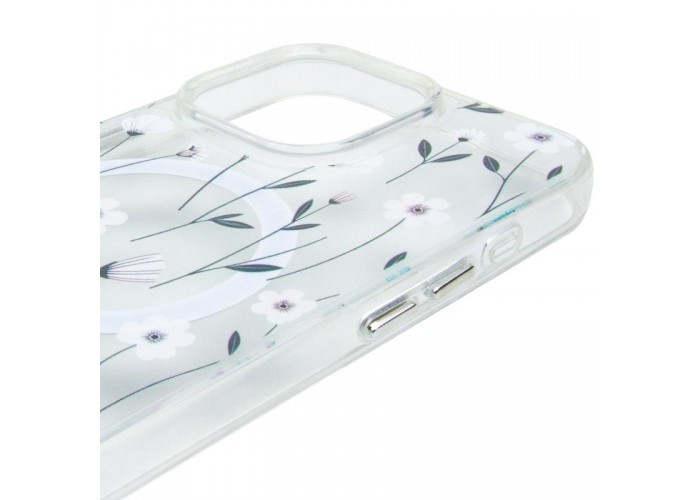 TPU+PC чохол Clear Garden with MagSafe для Apple iPhone 16 Pro Max (6.9