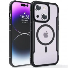 TPU+PC чохол Defense Clear with MagSafe для Apple iPhone 15 Plus (6.7")  Чорний - 00000066416_1