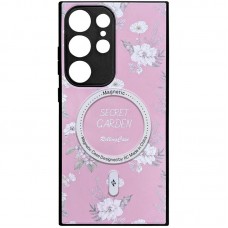 TPU+PC чохол Secret Garden with MagFit для Samsung Galaxy S24 Ultra  Pink - 00000074747_4