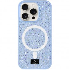 TPU чохол Bling World Rock Diamond with MagSafe для Apple iPhone 14 Pro (6.1")  Light blue - 00000075845_4