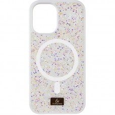 TPU чохол Bling World Rock Diamond with MagSafe для Apple iPhone 16 (6.1")  White - 00000075840_12