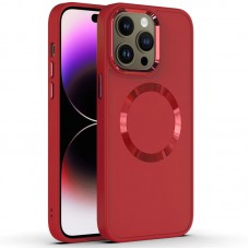 TPU чохол Bonbon Metal Style with MagSafe для Apple iPhone 12 Pro Max (6.7")  Червоний / Red - 00000064353_6