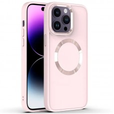 TPU чохол Bonbon Metal Style with MagSafe для Apple iPhone 14 Pro (6.1")  Рожевий / Light Pink - 00000064358_7