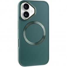 TPU чохол Bonbon Metal Style with MagSafe для Apple iPhone 16 (6.1")  Зелений / Pine green - 00000074337_5