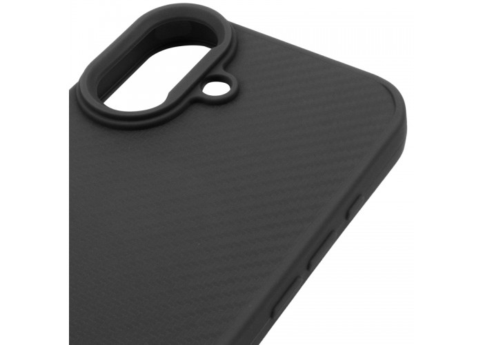 TPU чохол Carbon Protective with Magsafe для Apple iPhone 17 (6.3