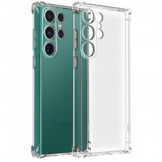 TPU чохол GETMAN Ease logo посилені кути Full Camera для Samsung Galaxy S25 Ultra  Безбарвний (прозорий) - 00000075545_1