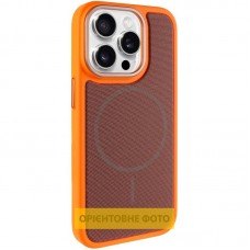 Чохол TPU TechWoven Hybrid with MagSafe для Apple iPhone 15 Pro (6.1")  Orange / Brown - 00000084831_5