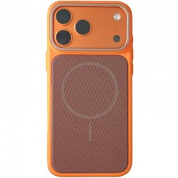 Чохол TPU TechWoven Hybrid with MagSafe для Apple iPhone 17 Pro (6.3")  Orange / Brown - 00000084837_5