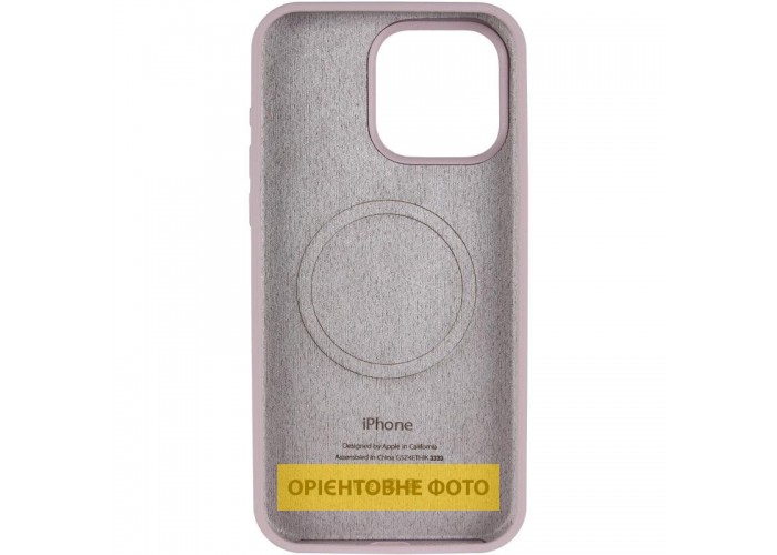 Чохол Silicone Case (AA) Logo with MagSafe для Apple iPhone 16 (6.1