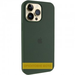 Чохол Silicone Case (AA) Logo with MagSafe для Apple iPhone 16 (6.1")  Зелений / Cyprus Green - 00000080644_5