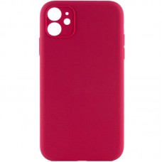 Чохол Silicone Case Full Camera Protective (AA) NO LOGO для Apple iPhone 12 (6.1")  Червоний / Rose Red - 00000070224_13