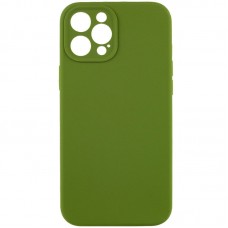 Чохол Silicone Case Full Camera Protective (AA) NO LOGO для Apple iPhone 12 Pro (6.1")  Зелений / Dark Olive - 00000070225_9