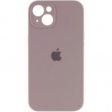 Чохол Silicone Case Full Camera Protective (AA) для Apple iPhone 14 (6.1")  Сірий / Lavender - 00000057034_22