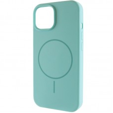 Чохол Silicone Case Full Protective (AA) NO LOGO with MagSafe для Apple iPhone 15 (6.1")  Бірюзовий / Marine Green - 00000076453_4
