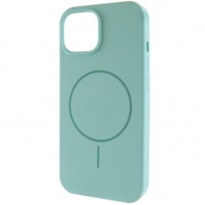 Чохол Silicone Case Full Protective (AA) NO LOGO with MagSafe для Apple iPhone 15 (6.1")  Бірюзовий / Light Turquoise - 00000076453_3