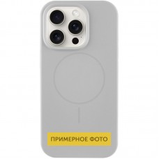 Чохол Silicone Case Full Protective (AA) NO LOGO with MagSafe для Apple iPhone 16 Plus (6.7")  Сірий / Light Grey - 00000076458_22