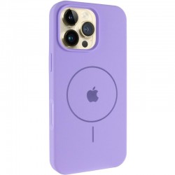 Чохол Silicone Case Full Protective (AA) V2 with MagSafe для Apple iPhone 16 Pro (6.3")  Бузковий / Dasheen - 00000080663_11
