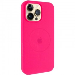 Чохол Silicone Case Full Protective (AA) V2 with MagSafe для Apple iPhone 16 Pro (6.3")  Рожевий / Barbie pink - 00000080663_7
