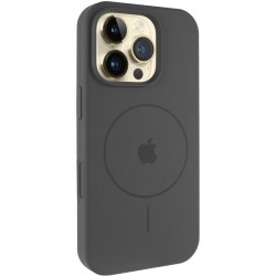Чохол Silicone Case Full Protective (AA) V2 with MagSafe для Apple iPhone 16 Pro (6.3")  Сірий / Dark Gray - 00000080663_9