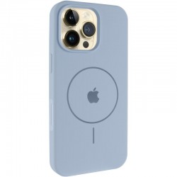 Чохол Silicone Case Full Protective (AA) V2 with MagSafe для Apple iPhone 16 Pro Max (6.9")  Блакитний / Lilac Blue - 00000080664_4