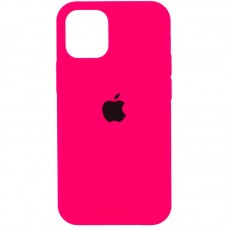 Чохол Silicone Case Full Protective (AA) для Apple iPhone 12 Pro Max (6.7")  Рожевий / Barbie pink - 00000038663_49