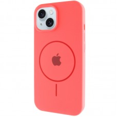Чохол Silicone Case Full Protective (AA) with MagSafe для Apple iPhone 14 Plus (6.7")  Кавуновий / Watermelon red - 00000076432_1
