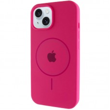 Чохол Silicone Case Full Protective (AA) with MagSafe для Apple iPhone 15 Plus (6.7")  Малиновий / Dragon Fruit - 00000076436_15