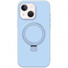 Чохол Silicone Case Full Protective NO LOGO with Ring для Apple iPhone 15 (6.1")  Blue - 00000078483_2