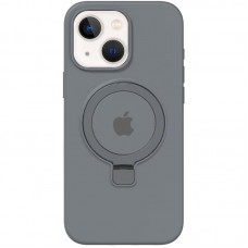 Чохол Silicone Case Full Protective with Ring для Apple iPhone 15 (6.1")  Grey - 00000078467_3